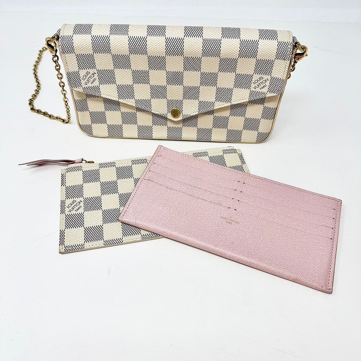 Louis Vuitton Damier Azur Felicie Pochette Crossbody