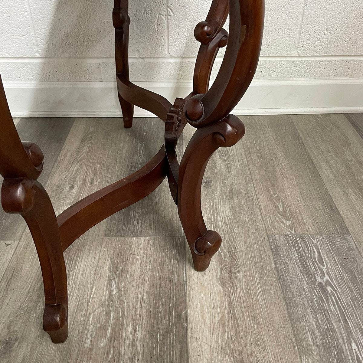 White Marble Top Console