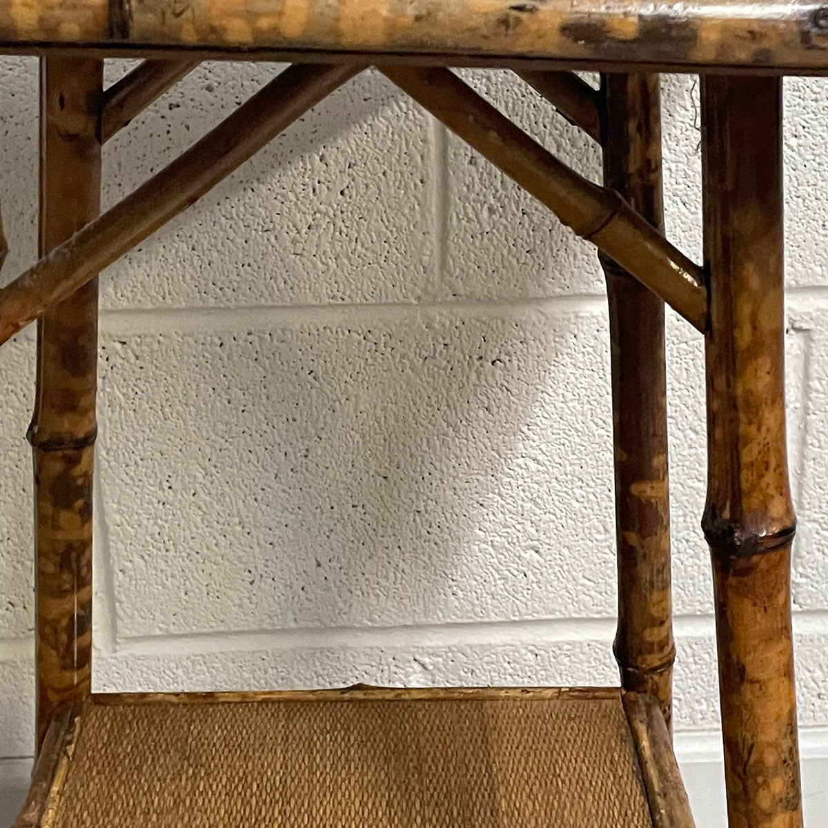 Rattan Side Table With Glass Top