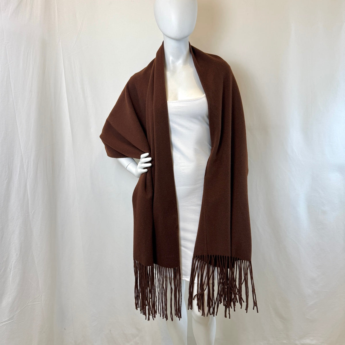 Hermes Fringed Shawl