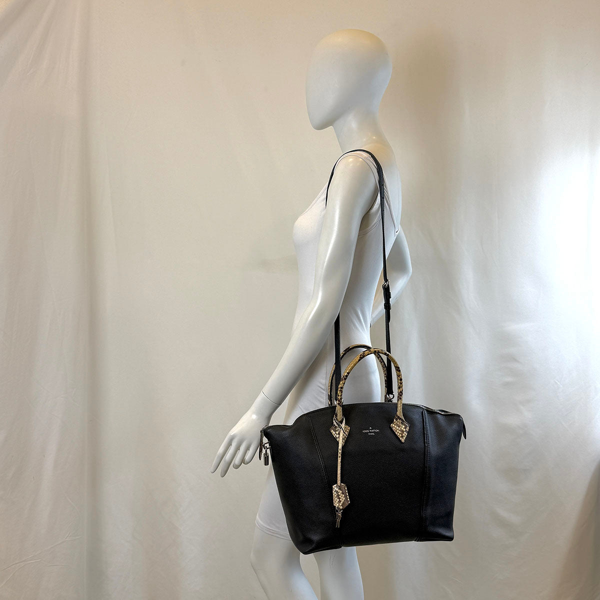 Louis Vuitton Soft Locket Tote with Python Handles