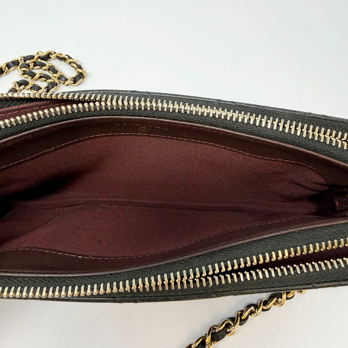 Chanel Double Zip Mini Bag on Chain