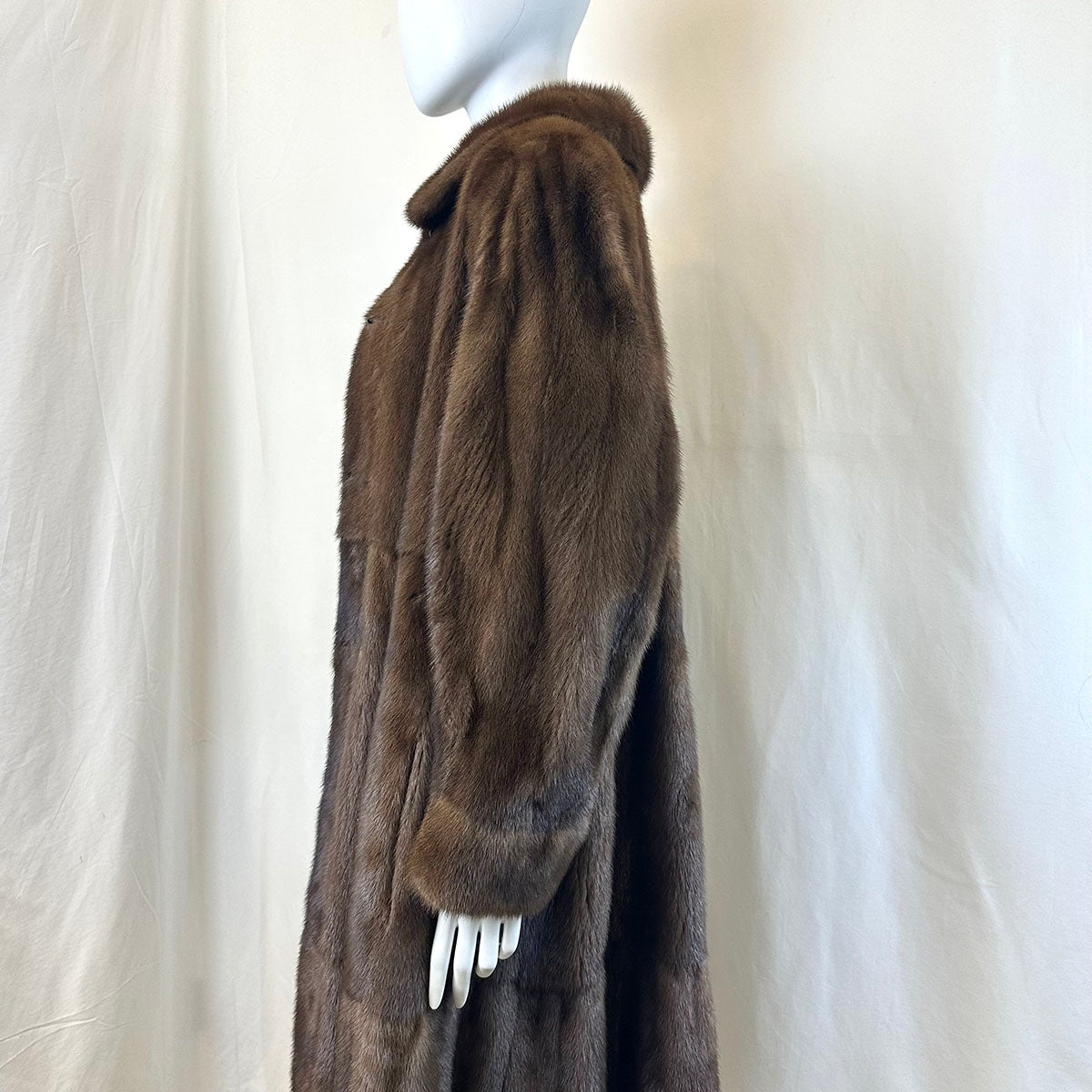 Christian Dior Tiered Full Length Mink Coat