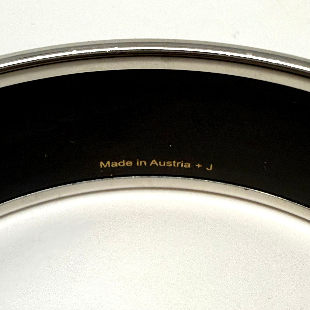 Hermes Wide Enamel Bangle Bracelet