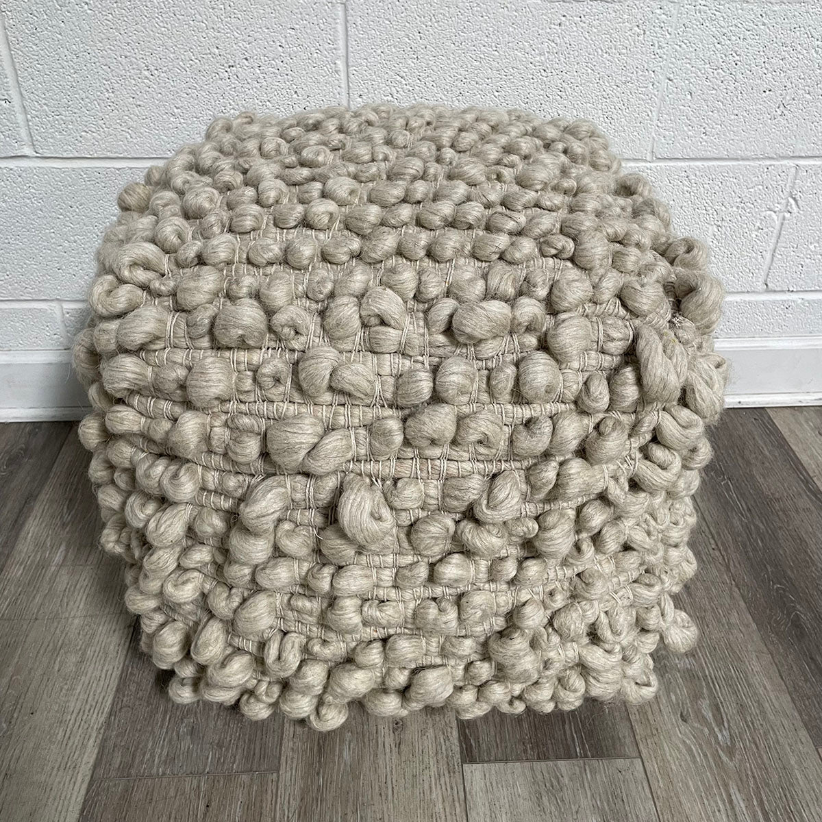 Pair of Pouf Ottomans