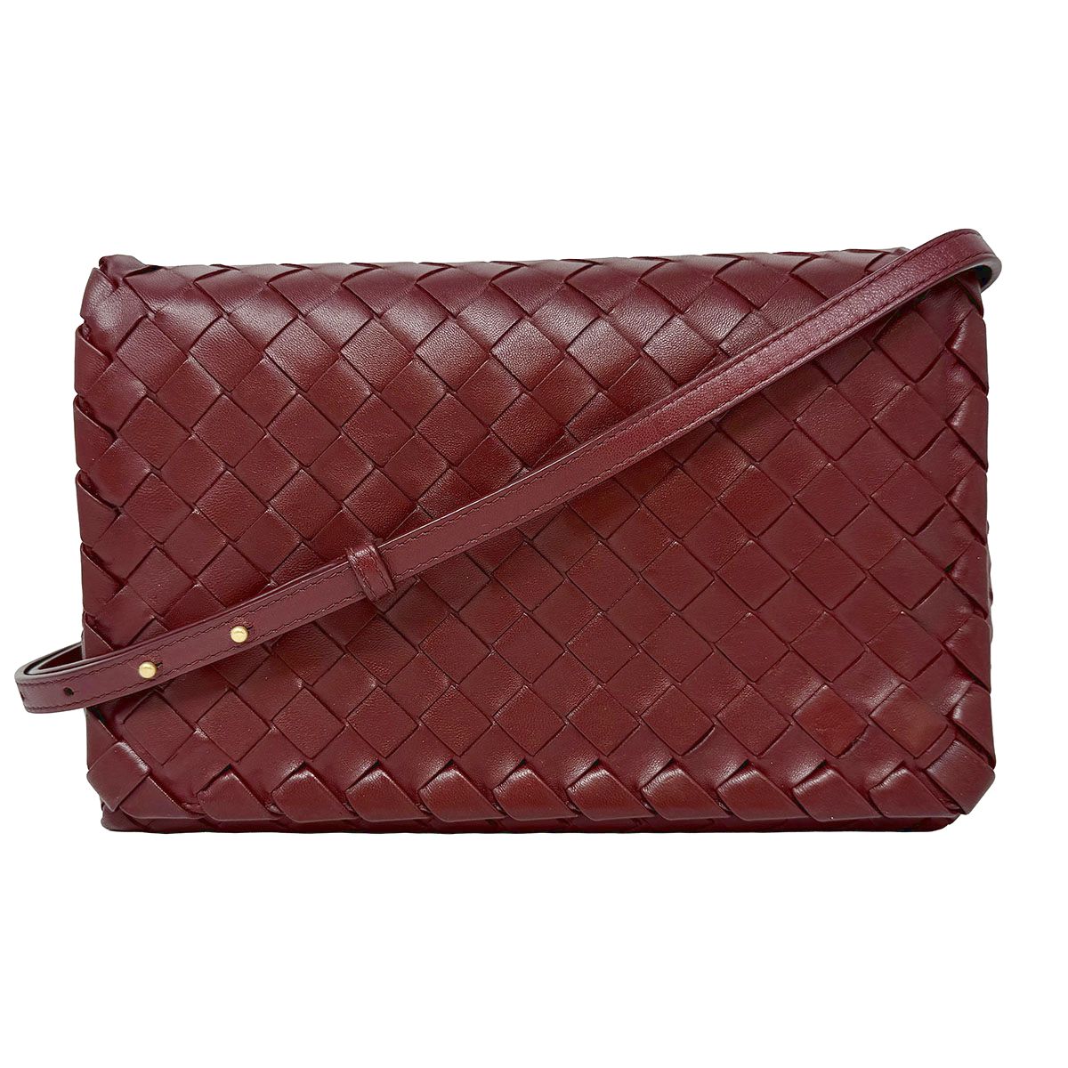 Bottega Veneta Intrecciato Shoulder Flap Bag