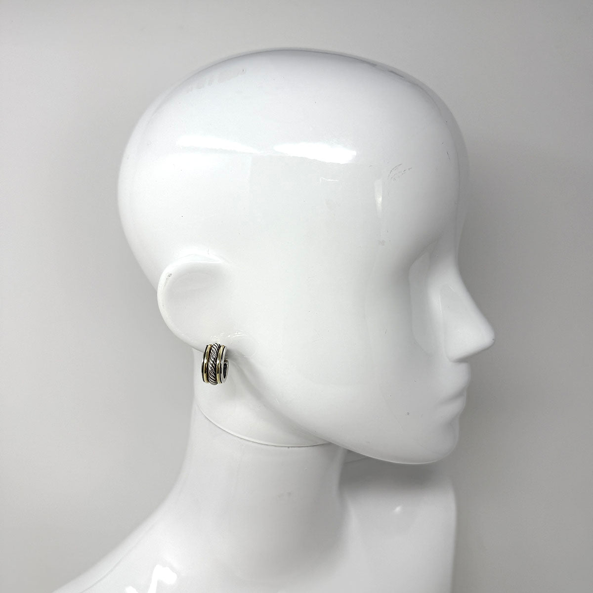 David Yurman Two-tone Huggie Earrings