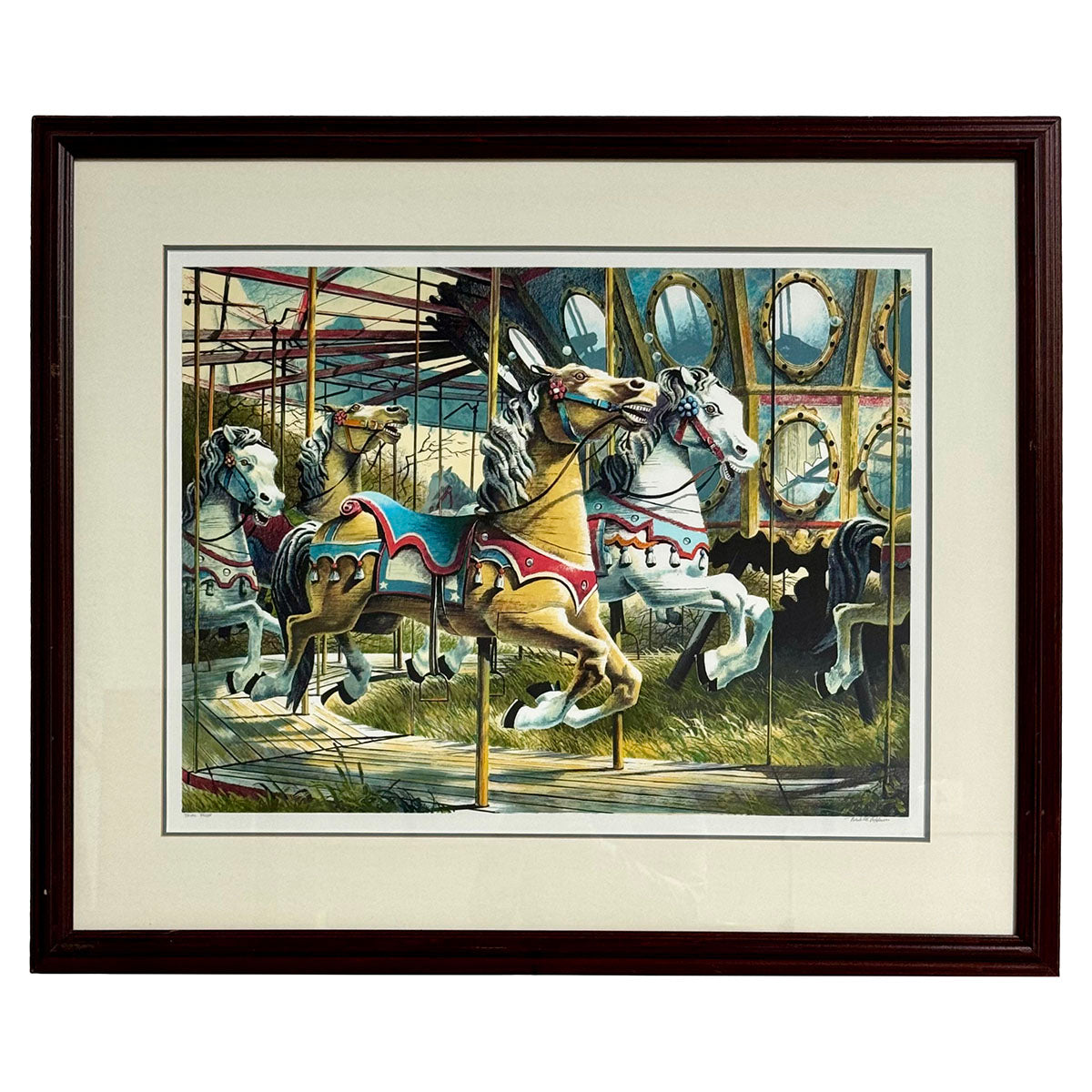 "The Carousel" 1986 Trial Proof, Signed COA Included