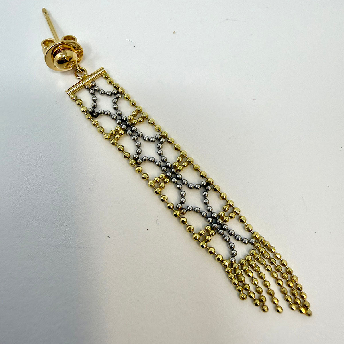 18K Woven Tassel Earrings