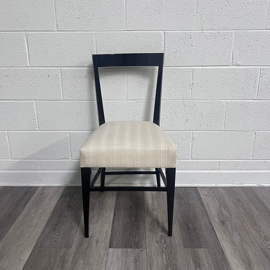 Set Of 12 White Silk Dining Chairs