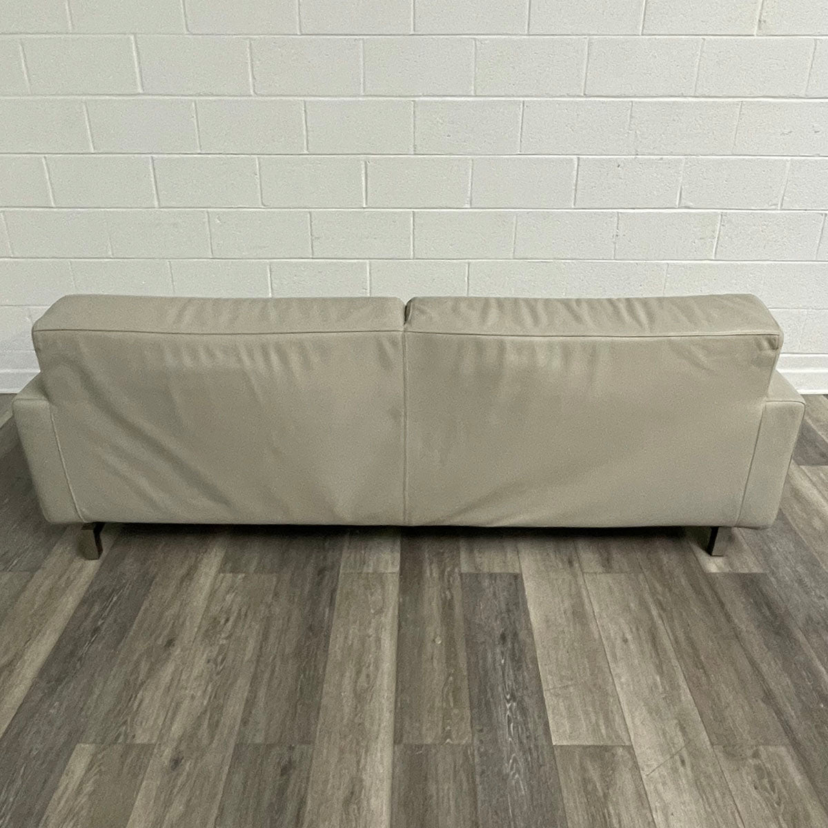 Cream Leather Sofa (2 available)