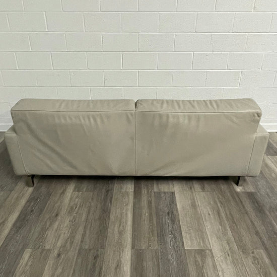 Cream Leather Sofa (2 available)