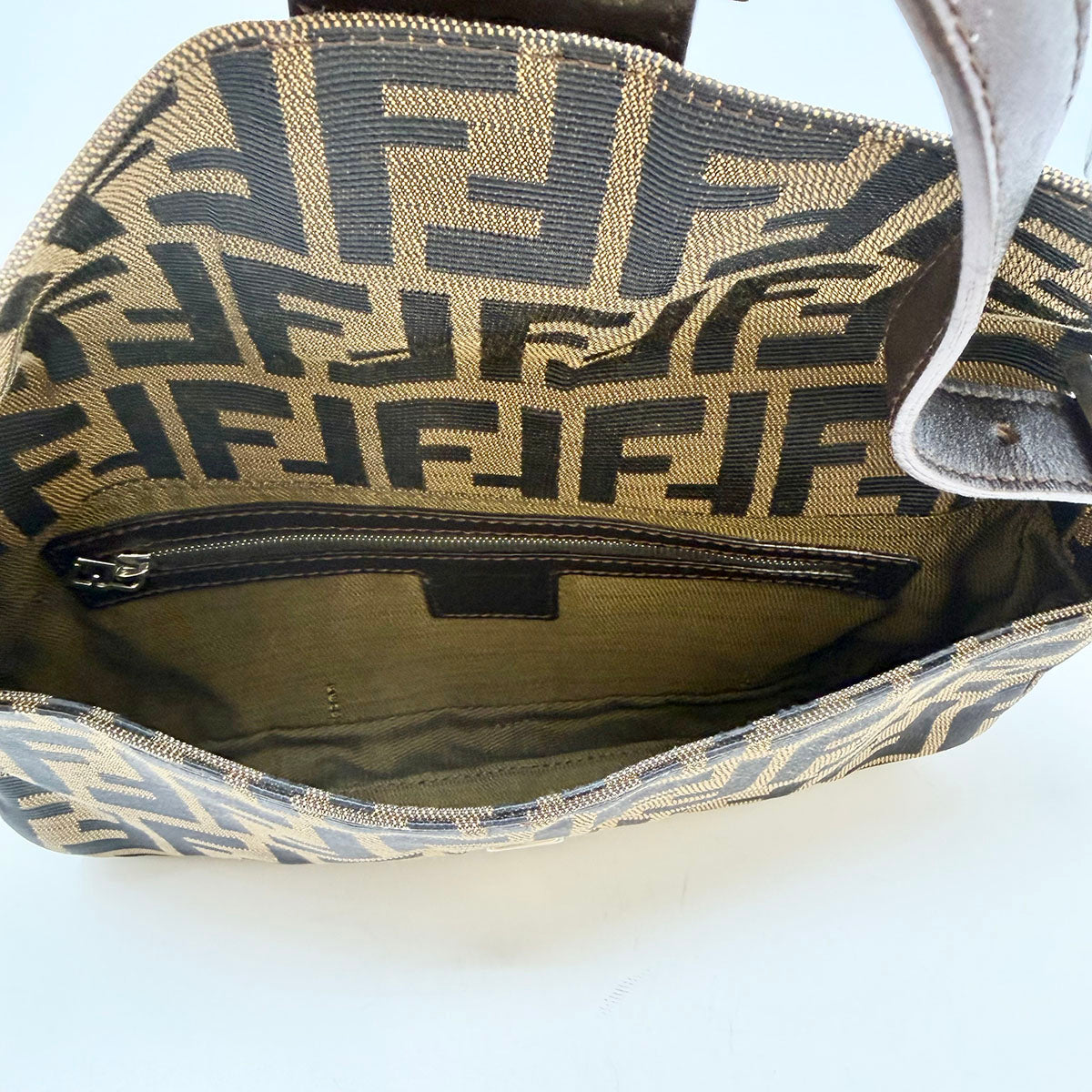 Fendi Zucca Baguette Shoulder Bag
