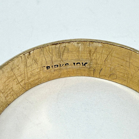 10K  Gold Hammered Band
