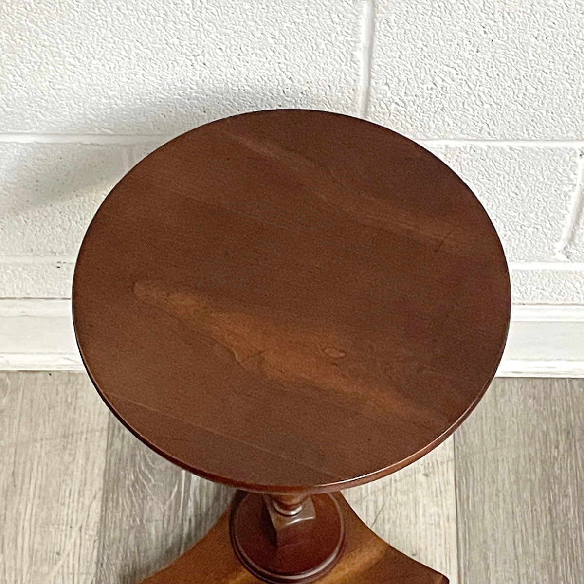 Wood Pedestal Drinks Table