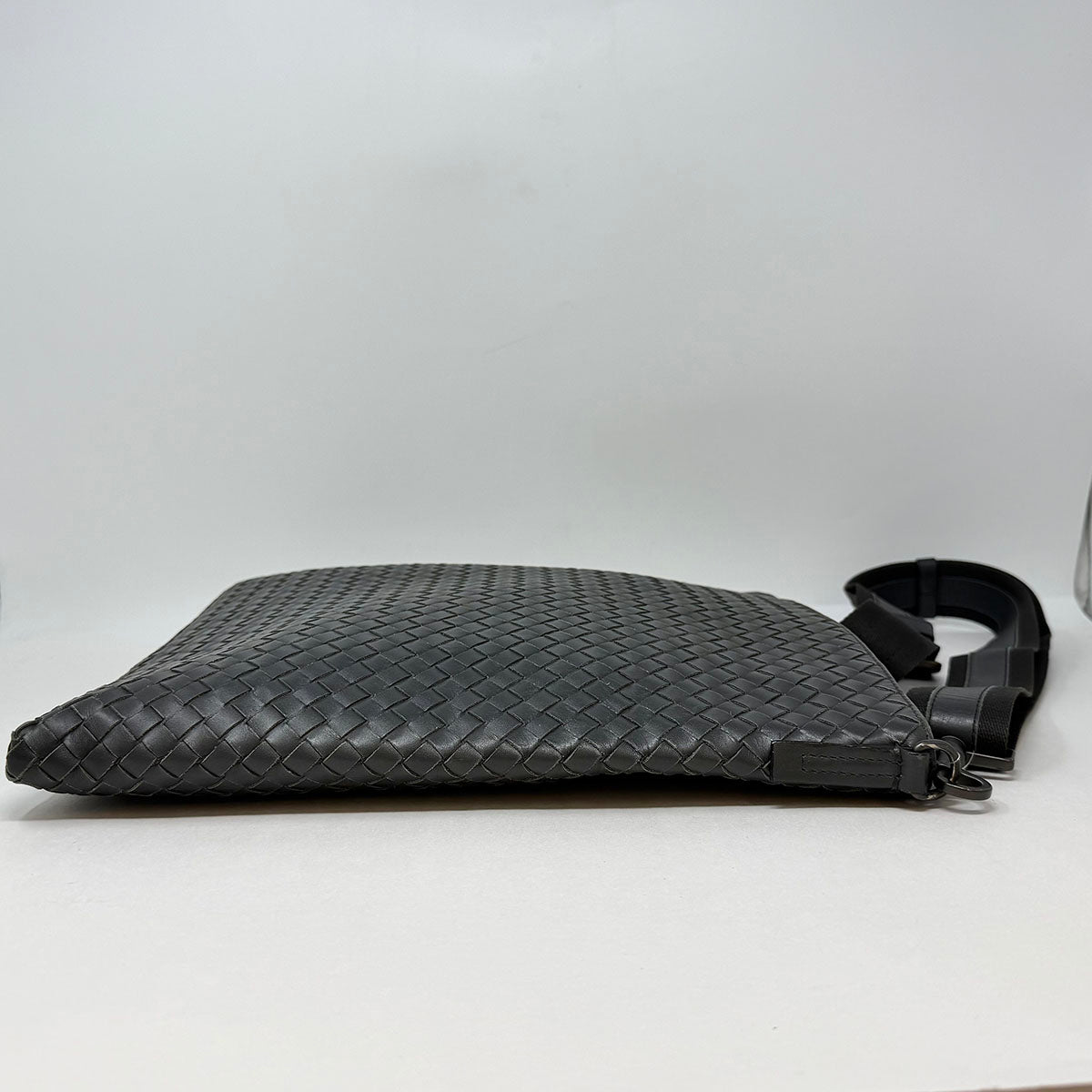 Bottega Veneta Intrecciato Flat Messenger Bag