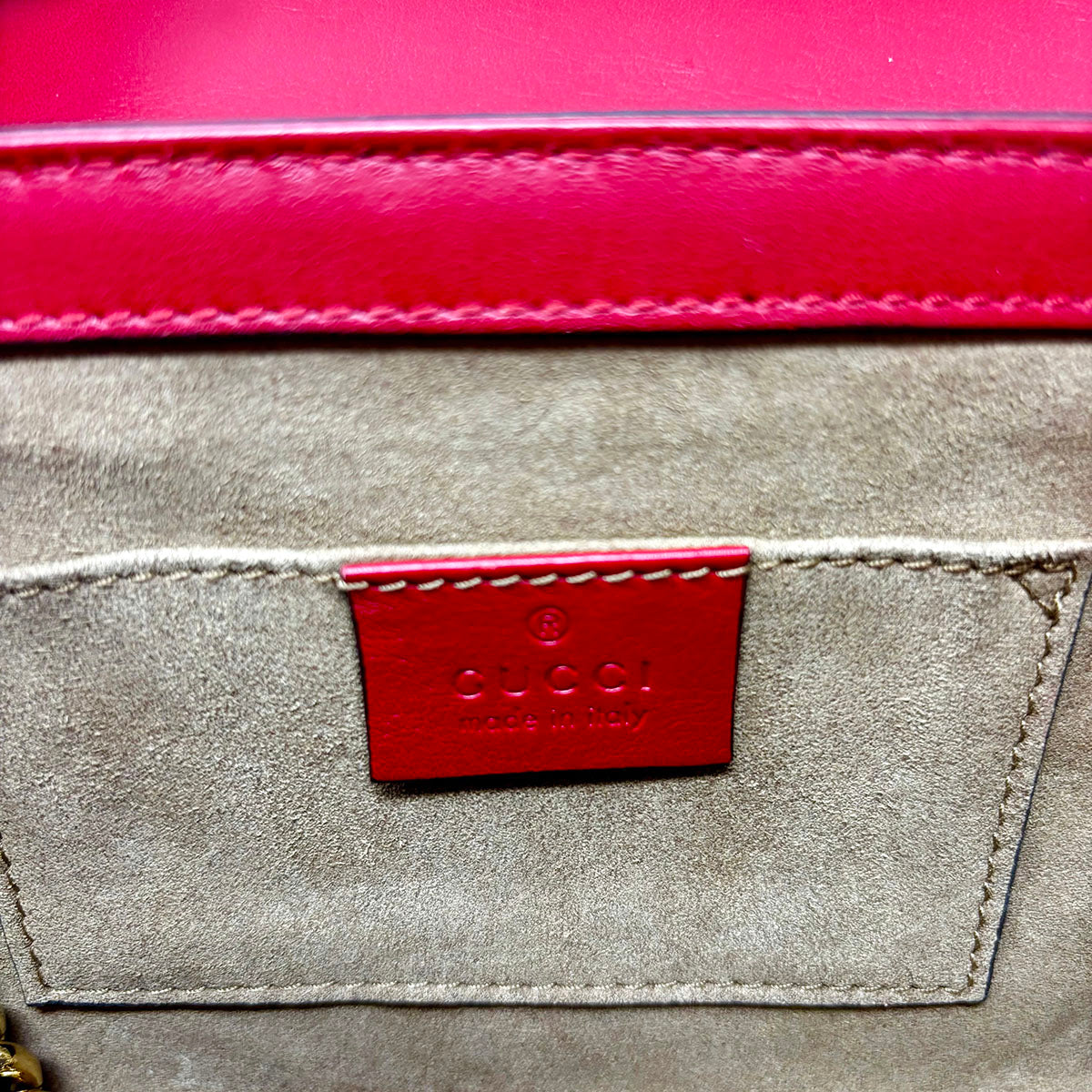 Gucci GG Signature Monogram Padlock Bag