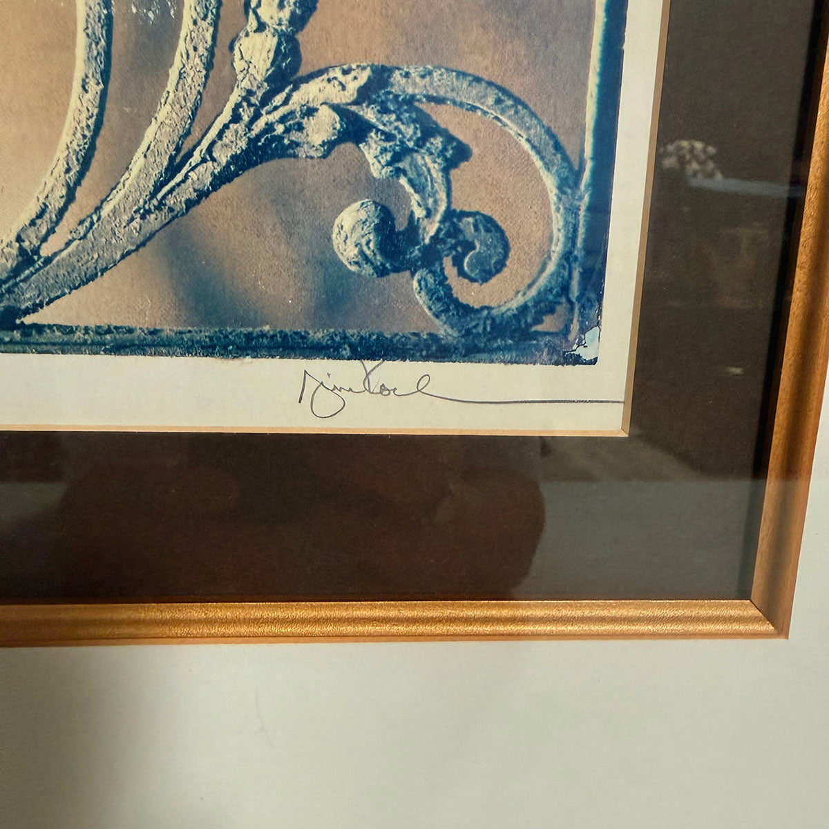 Framed Photograph of Architectural Detail signed