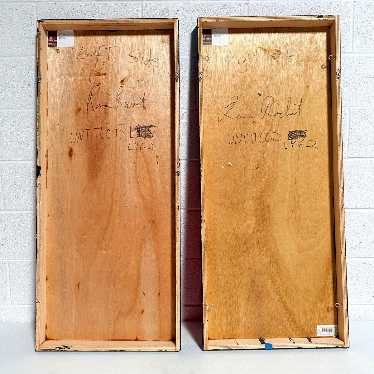 Encaustic Painting Diptych