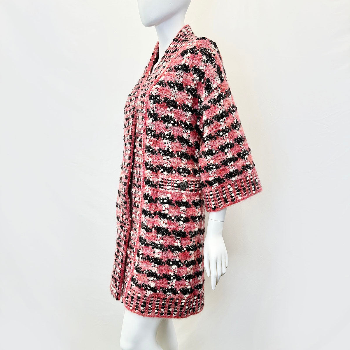 Chanel 2015 3/4 Sleeve Wool Coat