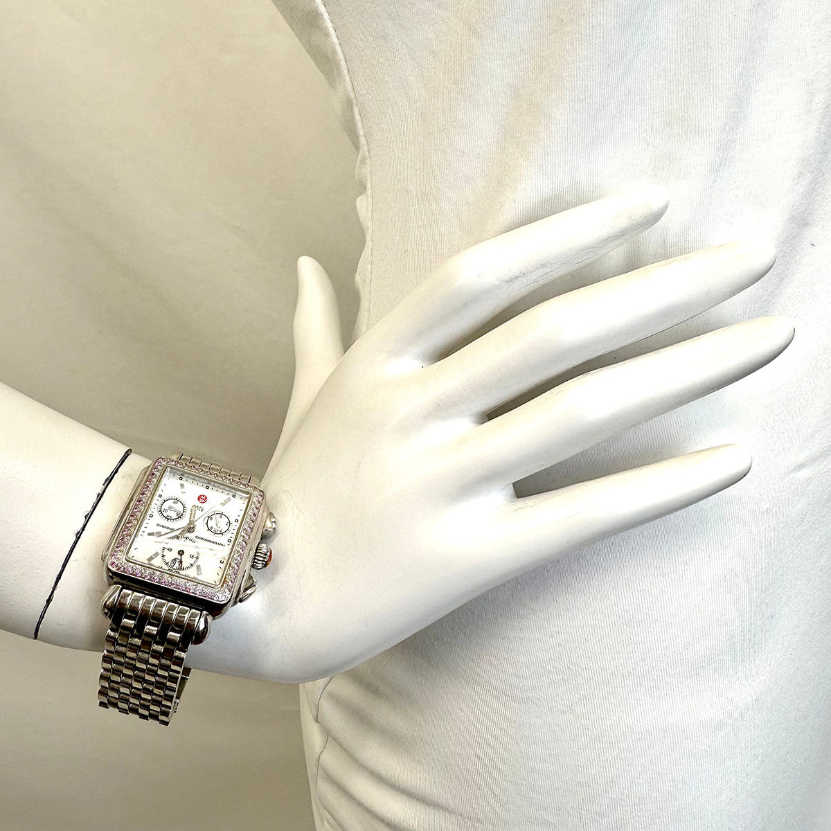 Michele Diamond Chronograph Watch