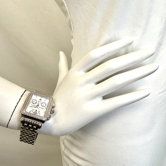 Michele Diamond Chronograph Watch