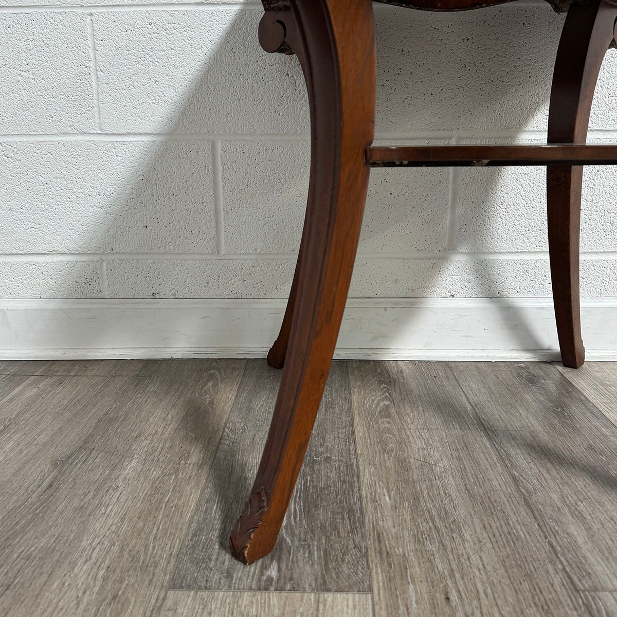 Pair of inlaid marble side tables