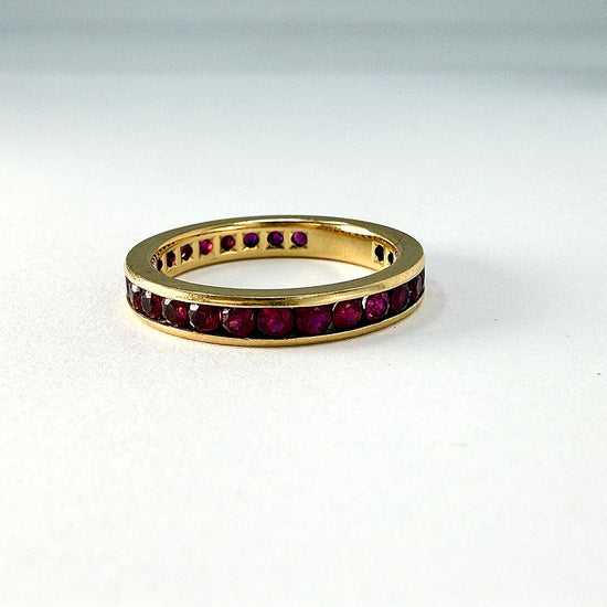 Tiffany & Co. Gold Ring with 28 Rubies