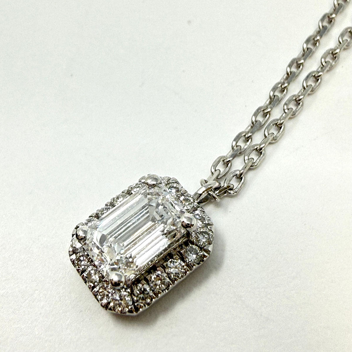 Lab Diamond Pendant Necklace