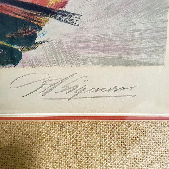 "Mother and Child" Lithograph Signed 1/250  C 1968