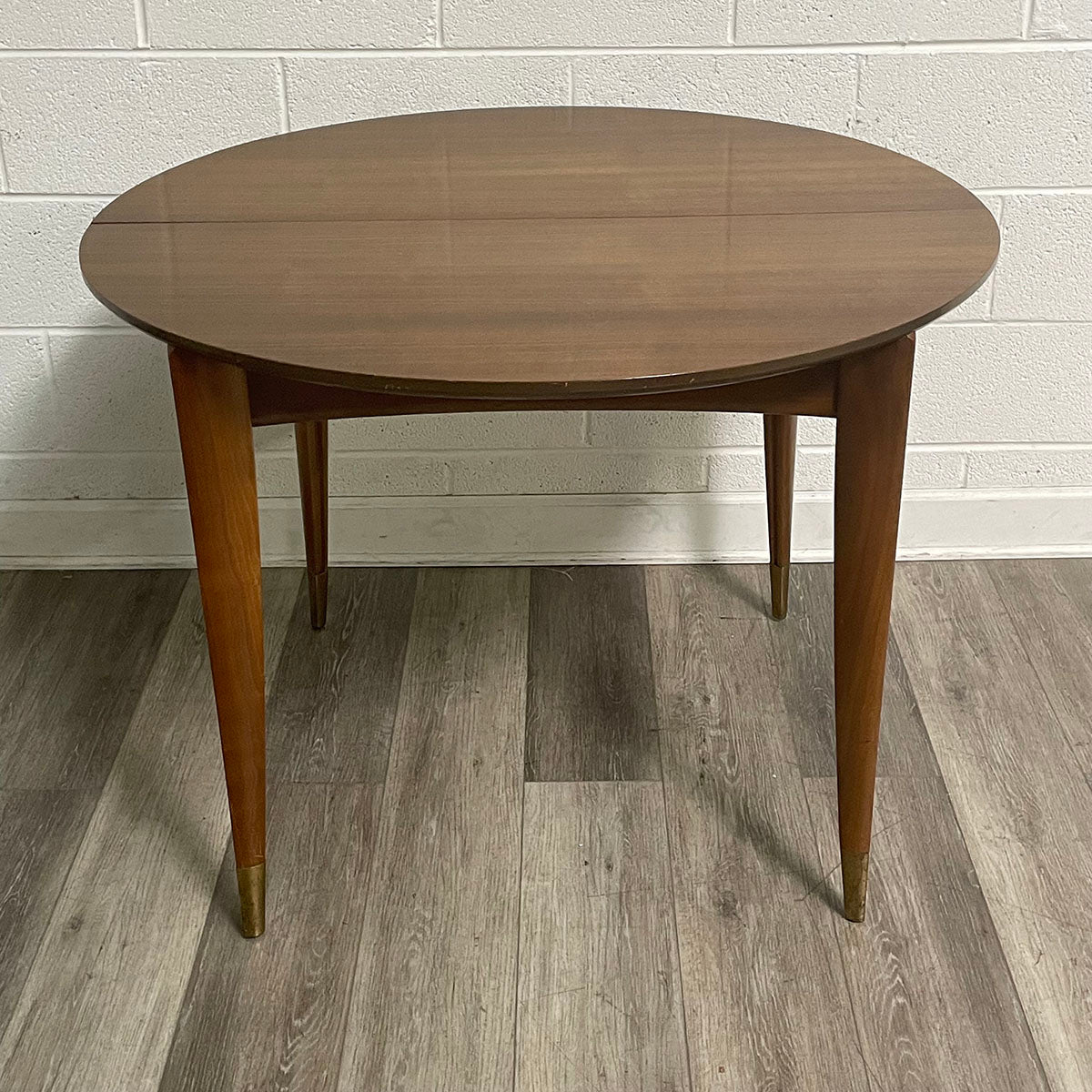 Vintage Round Wood Dining Table