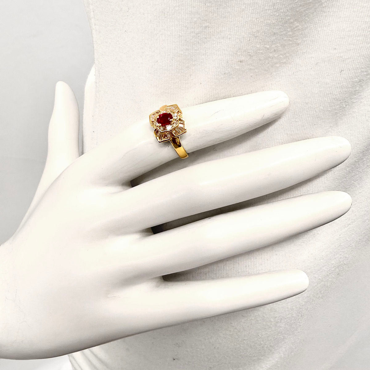 18K Ruby and Diamond Ring