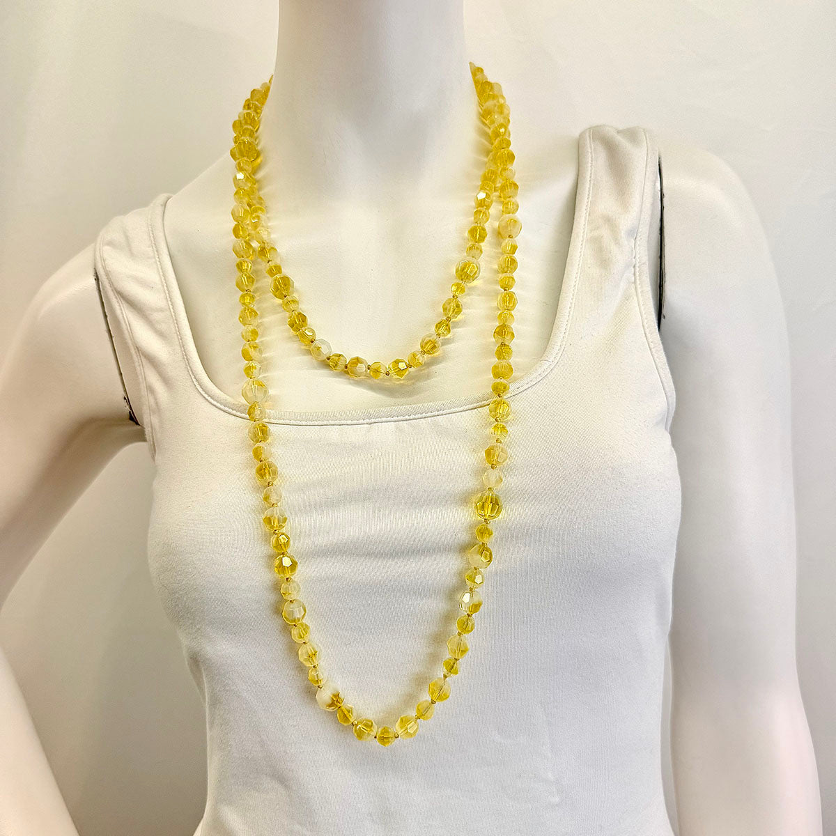 Uranium Hand Knotted Necklace
