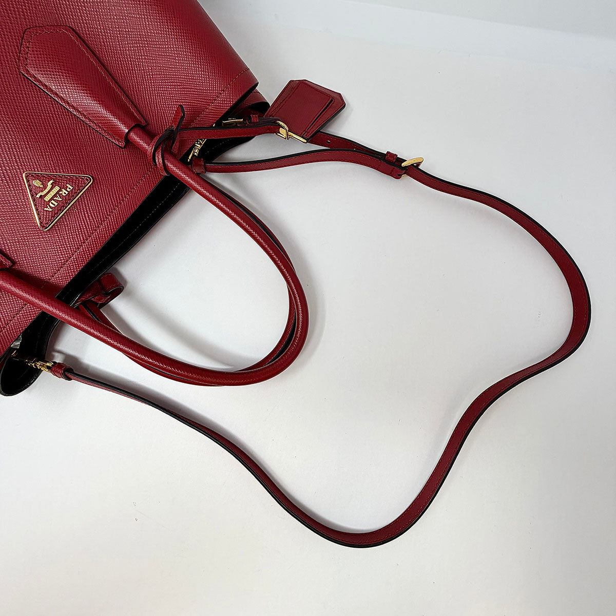 Prada Saffiano Cuir Double Bag