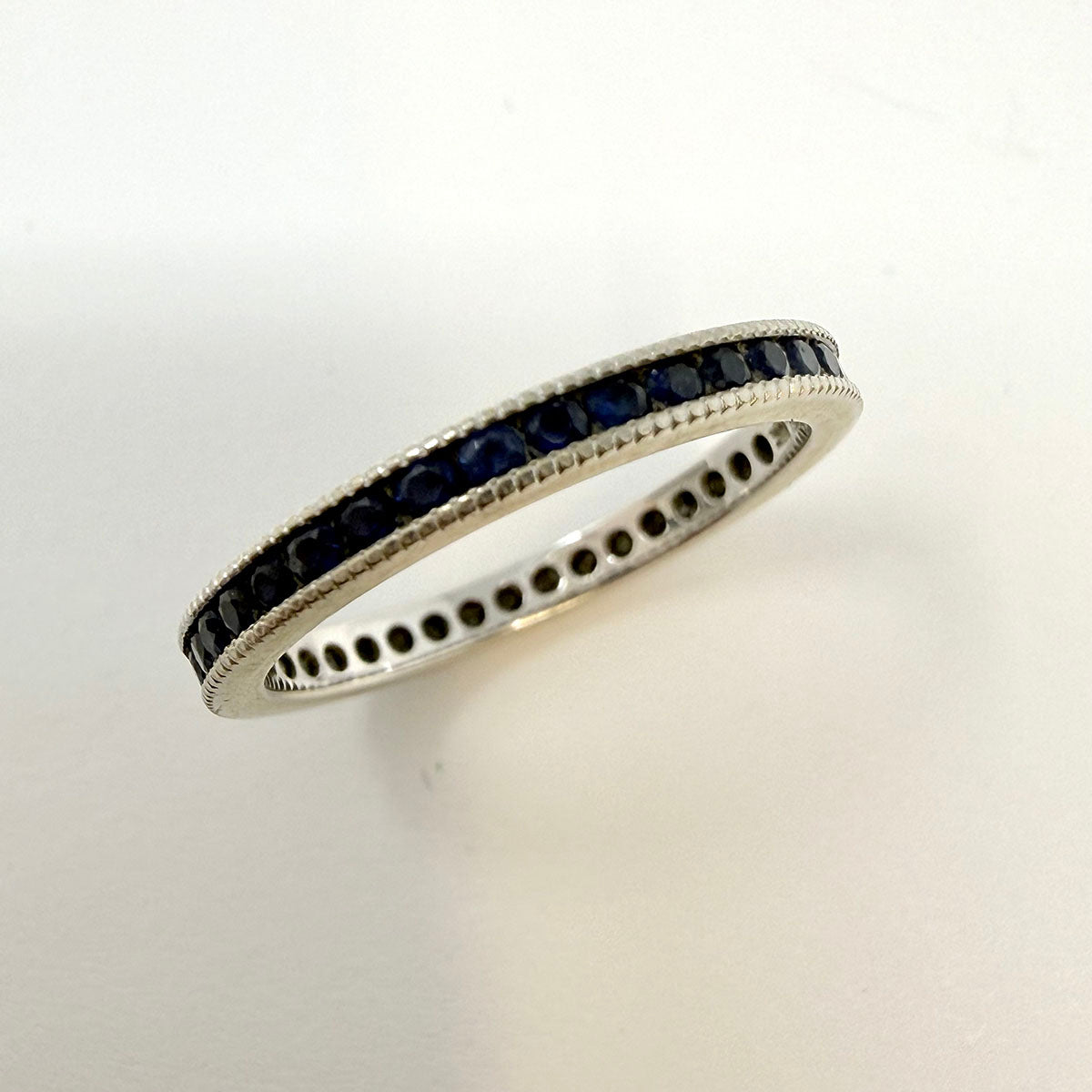 18K Sapphire Eternity Band