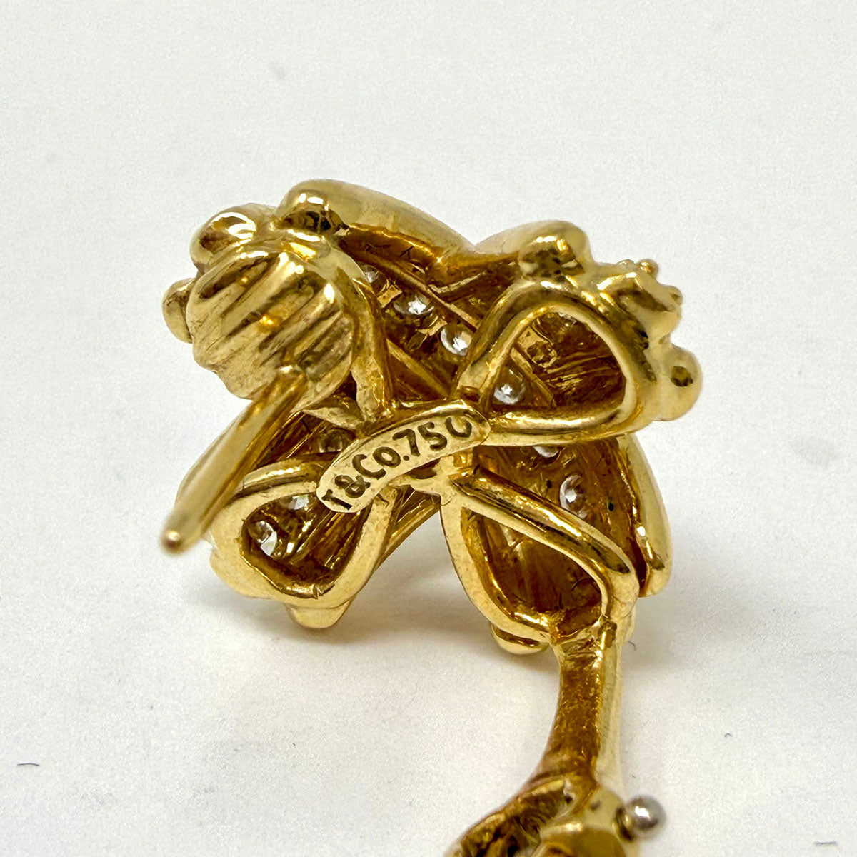 Tiffany & Co. Diamond "X" Earclips