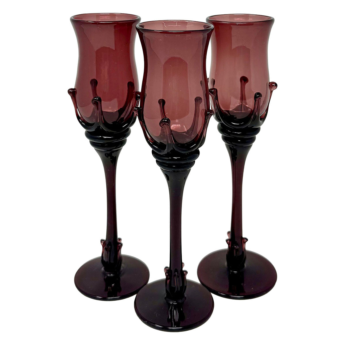 Set of 6 Robert Deeble Signed Goblets