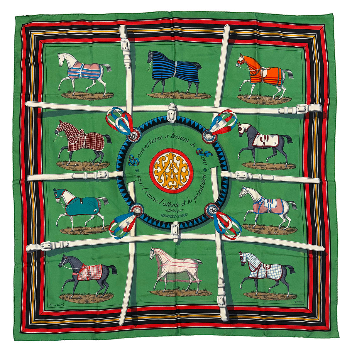 Hermes "Couvertures et Tenues de Jour" Scarf