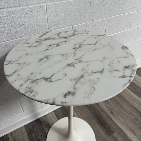 Stone Top Tulip Bar Height Pedestal Table