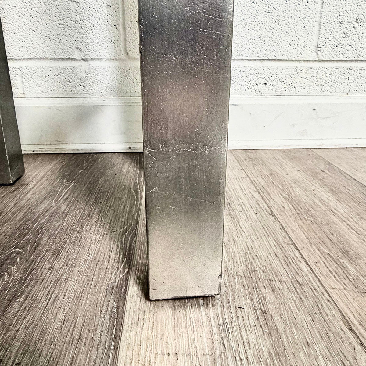 Silver Finished  Wood Plant Stand