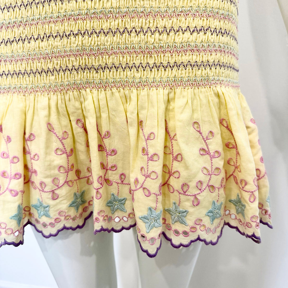 Retrofete Printed Mini Dress with Spaghetti Straps