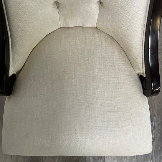 Pair Of Wood & Upholstered Chairs