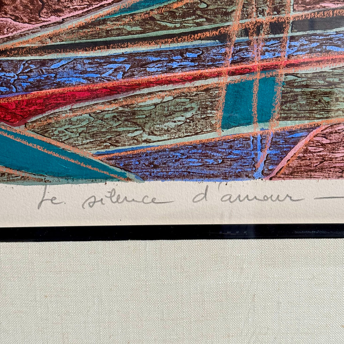 "Le Silence d'Amour" Lithograph Signed 25/35 TC