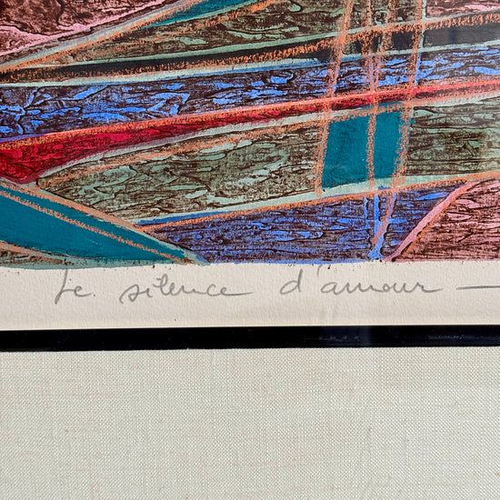 "Le Silence d'Amour" Lithograph Signed 25/35 TC