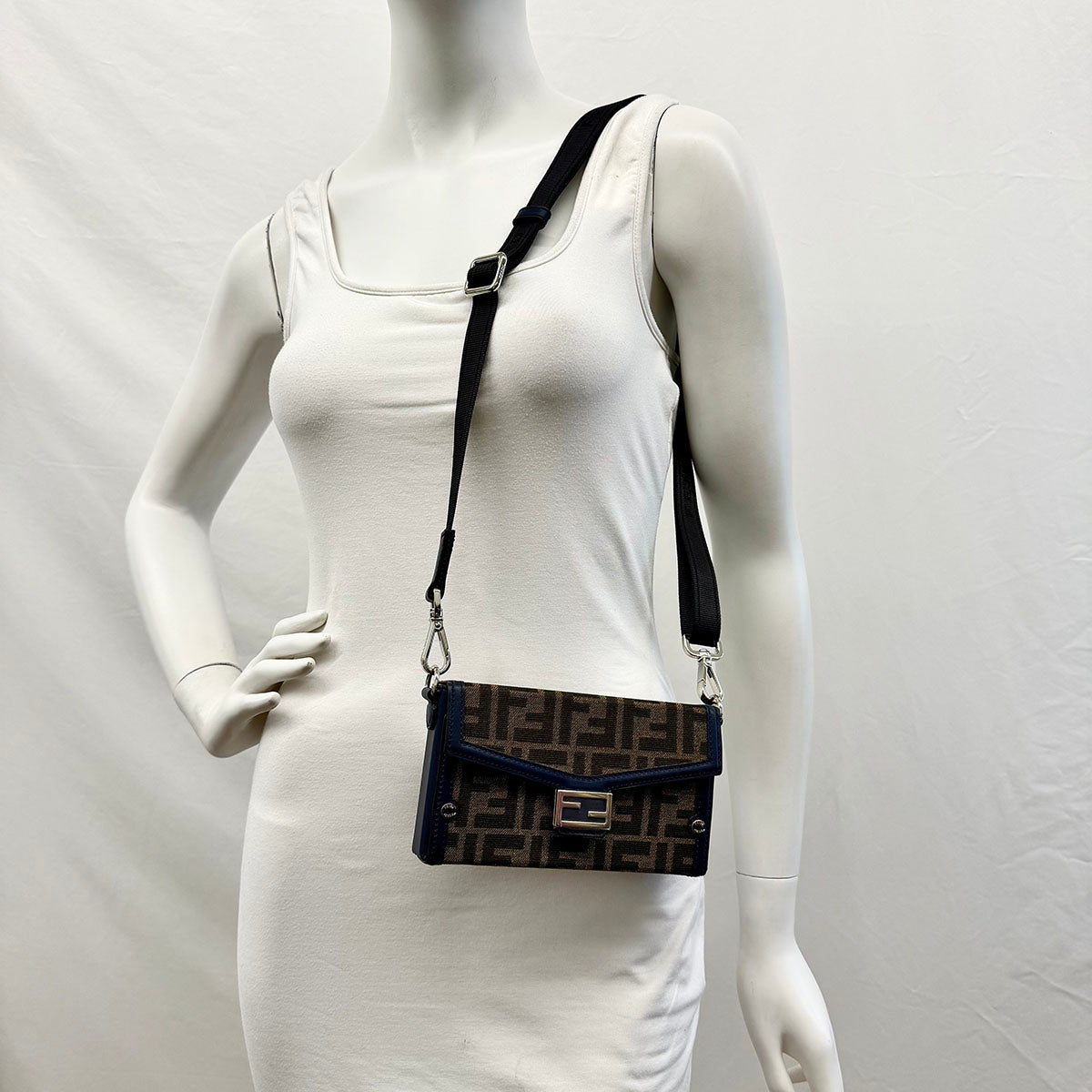 Fendi Zucca Baguette Mini Crossbody