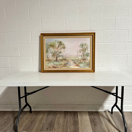 "Country Path in  Springtime" Painting Signed