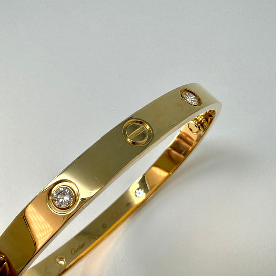 Cartier 4 Diamond LOVE Bracelet