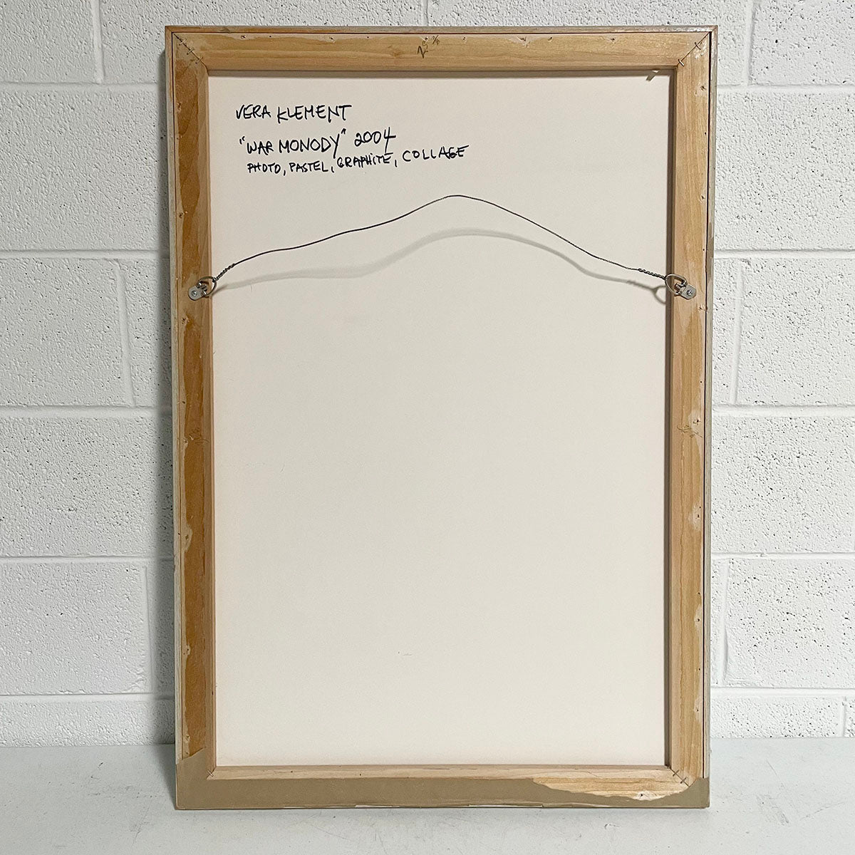 "War Monody" Diptych Signed and Dated 2004