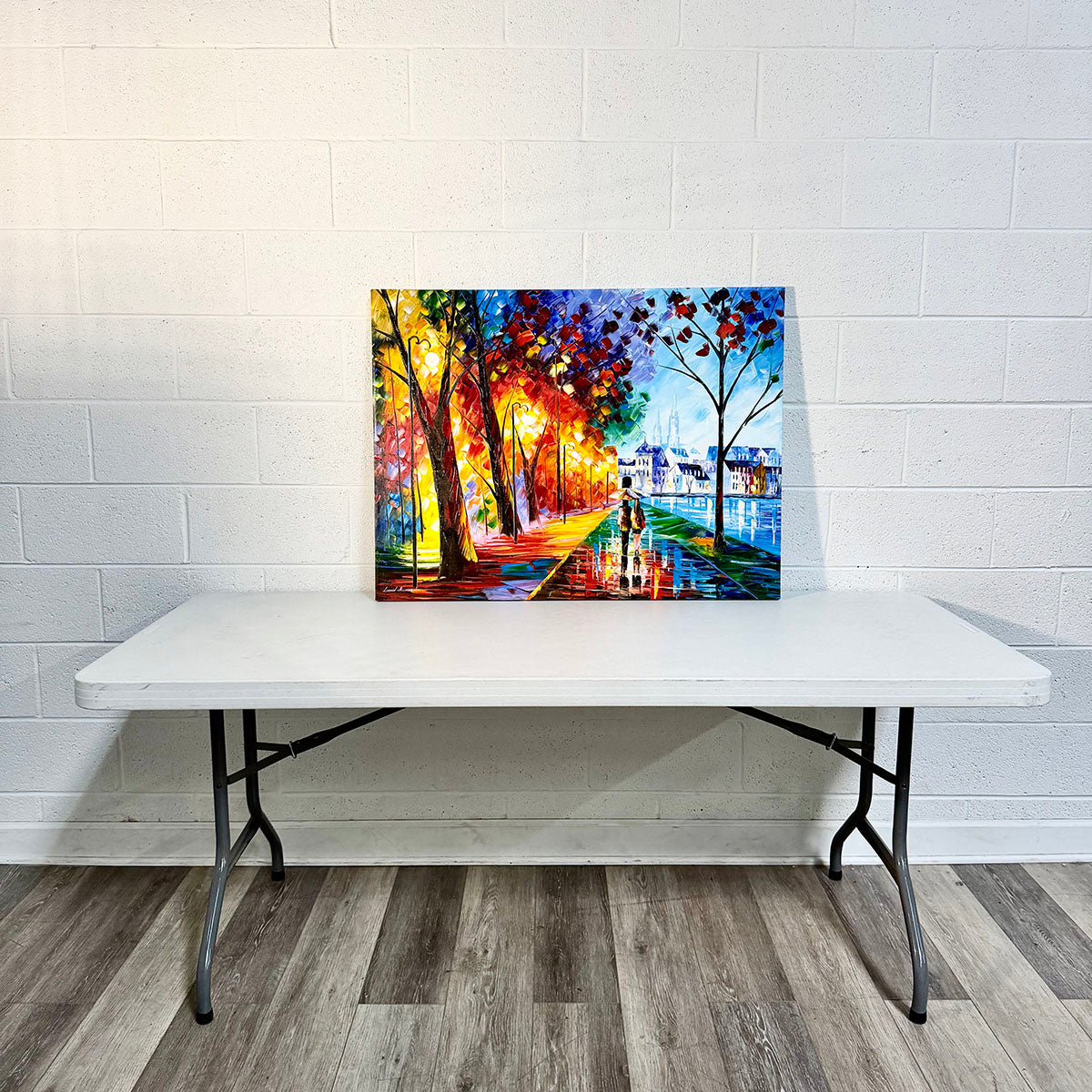 "City by the Lake" Signed on Reverse (COA)
