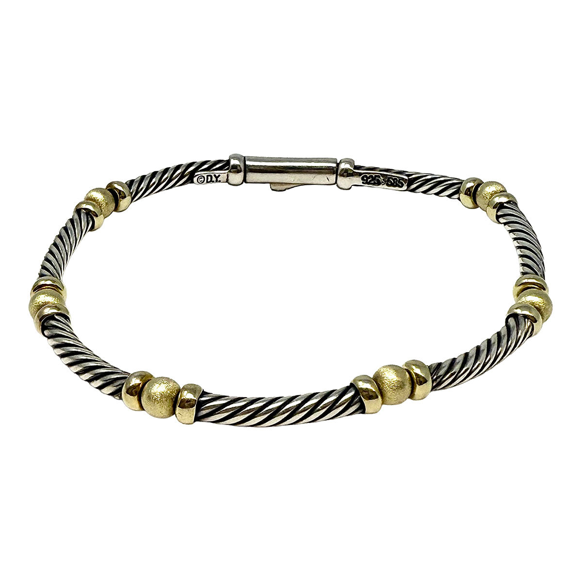 David Yurman Two-tone Hampton Cable  Bracelet